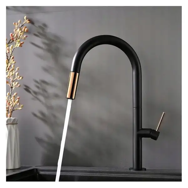 Смеситель для раковины (умывальника) REA APOLLO BLACK/ROSE GOLD черный / розовое золото высокий (REA-B9601) Смеситель для раковины (умывальника) REA APOLLO BLACK/ROSE GOLD черный / розовое золото высокий (REA-B9601)