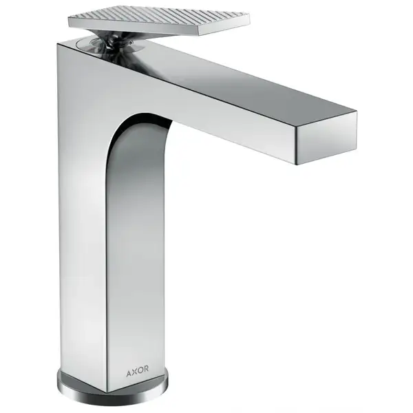 Змішувач для умивальника Axor Citterio 160 Lever rhombic cut pop-up, Chrome (39071000)