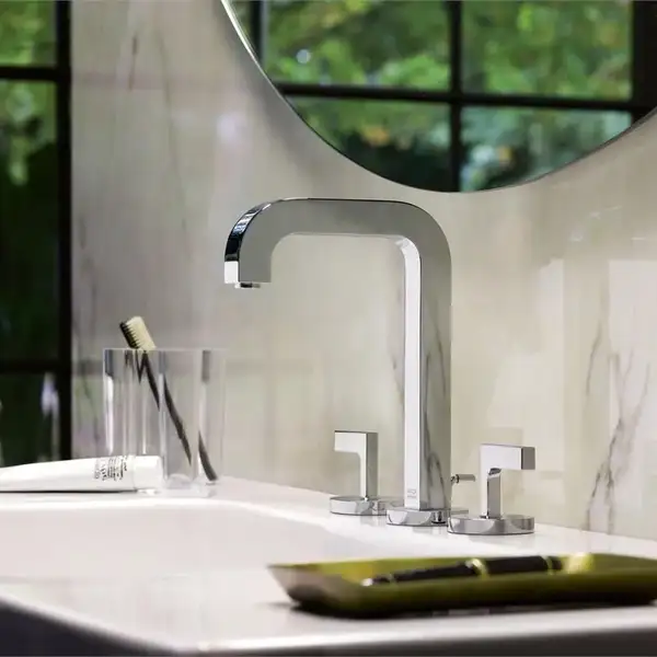 Змішувач для умивальника Axor Citterio 170/140 на 3 отвори, з донним клапаном, поліроване золото (39135990) Змішувач для умивальника Axor Citterio 170/140 на 3 отвори, з донним клапаном, поліроване золото (39135990)