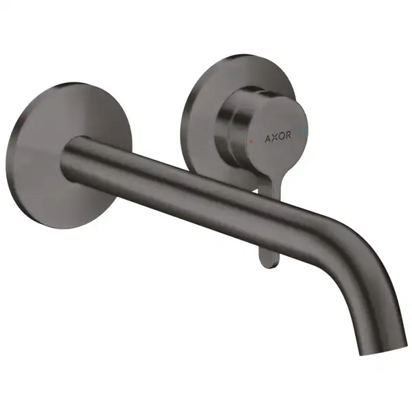 Змішувач для умивальника Axor One 220 зі стіни, Brushed Black Chrome (48120340) Змішувач для умивальника Axor One 220 зі стіни, Brushed Black Chrome (48120340)