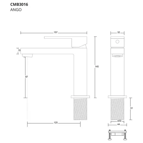 Смеситель для раковины (умывальника) Corsan ANGO CHROME хром низкий (CMB3016CH) Смеситель для раковины (умывальника) Corsan ANGO CHROME хром низкий (CMB3016CH)