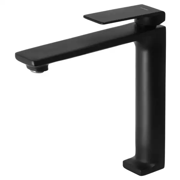 Смеситель для раковины (умывальника) Corsan TRINO BLACK MATT черный высокий (CMB7112BL)