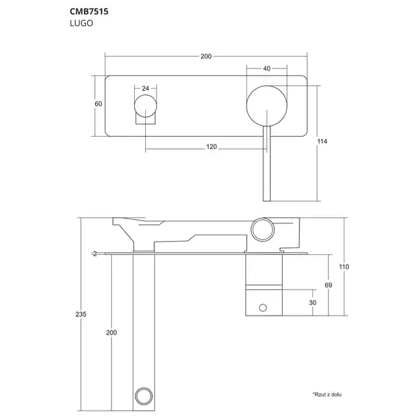 Corsan Lugo Змішувач для раковини, хром (CMB7515CH) Corsan Lugo Змішувач для раковини, хром (CMB7515CH)