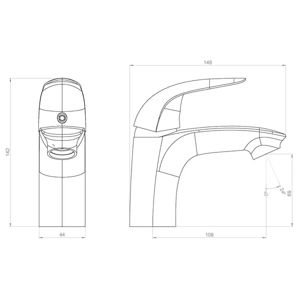 Змішувач для раковини Damixa 310210000 Palace Bit