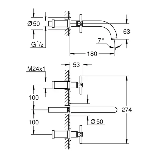 Змішувач для раковини Grohe Atrio S-Size (20164AL3)