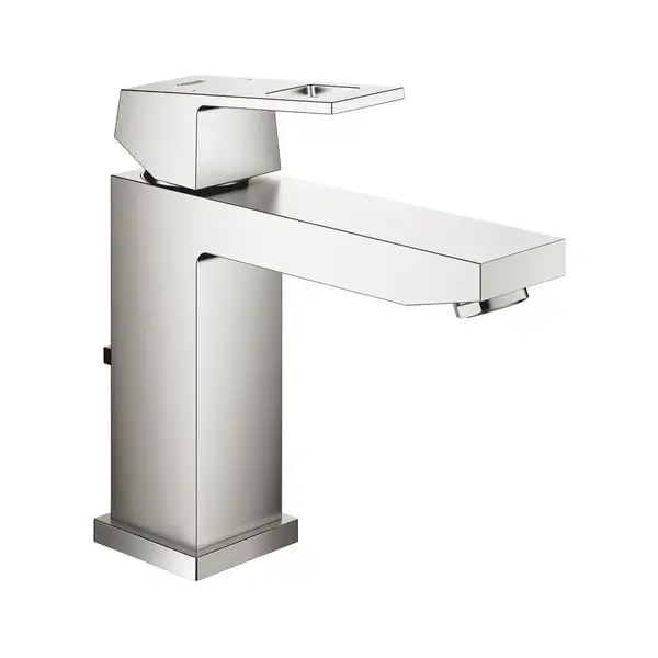 Змішувач для умивальника Grohe Eurocube M-Size, з донним клапаном, сталь (23445DC0) Змішувач для умивальника Grohe Eurocube M-Size, з донним клапаном, сталь (23445DC0)