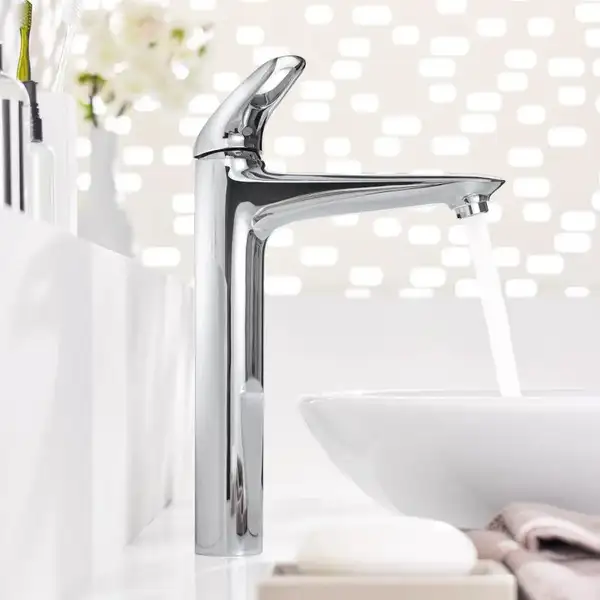 Смеситель для раковины высокий Grohe Eurostyle (цвет - хром), без донного клапана (23570003) фото 4 Aquada.com.ua Смеситель для раковины высокий Grohe Eurostyle (цвет - хром), без донного клапана (23570003) фото 4 Aquada.com.ua