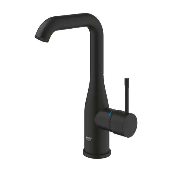 Grohe Essence New Смеситель для умывальника, черный матовый (24177KF1) Grohe Essence New Смеситель для умывальника, черный матовый (24177KF1)
