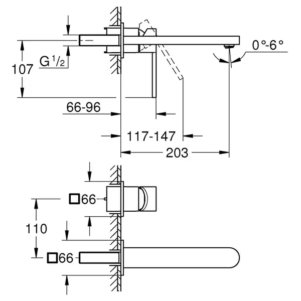 Grohe Plus Смеситель для раковины, L-Size, хром (29306003) Grohe Plus Смеситель для раковины, L-Size, хром (29306003)