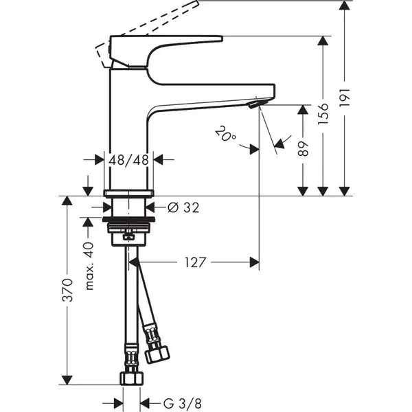 Hansgrohe Metropol Смеситель для умывальника, бронза (32500140) Hansgrohe Metropol Смеситель для умывальника, бронза (32500140)