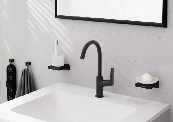 Hansgrohe Logis 210 Смеситель для раковины, черный матовый (71130670)