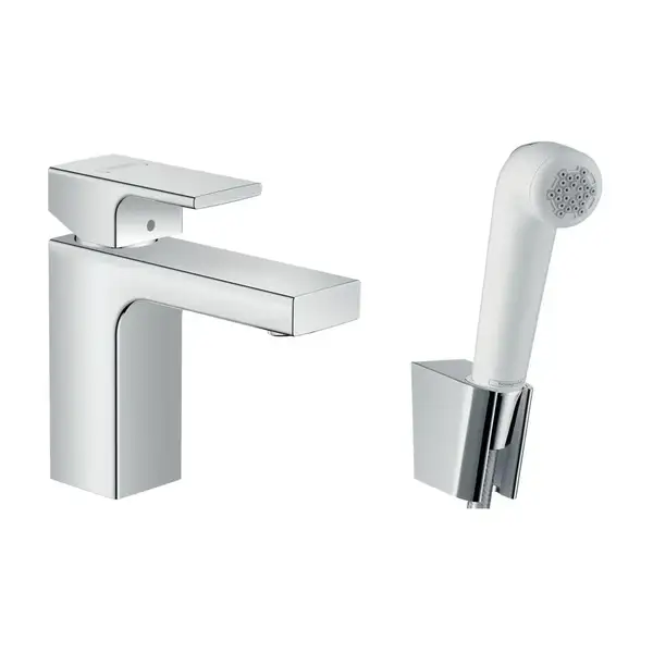 Hansgrohe Vernis Shape 100 Смеситель с лейкой, хром (71216000) Hansgrohe Vernis Shape 100 Смеситель с лейкой, хром (71216000)
