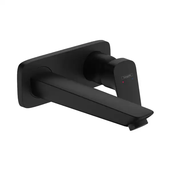 Hansgrohe Logis Смеситель для раковины, настенный, черный (71220670) Hansgrohe Logis Смеситель для раковины, настенный, черный (71220670)