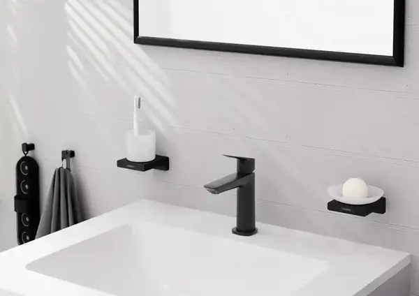 Hansgrohe Logis Fine Смеситель для раковины, черный матовый (71252670) Hansgrohe Logis Fine Смеситель для раковины, черный матовый (71252670)
