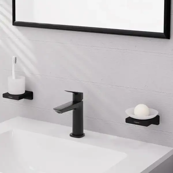 Hansgrohe Logis Fine Смеситель для раковины, черный матовый (71252670) Hansgrohe Logis Fine Смеситель для раковины, черный матовый (71252670)