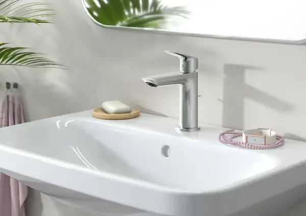 Смеситель для раковины 100 CoolStart Hansgrohe Logis Fine (цвет - хром), с донным клапаном (71254000) фото 2 Aquada.com.ua Смеситель для раковины 100 CoolStart Hansgrohe Logis Fine (цвет - хром), с донным клапаном (71254000) фото 2 Aquada.com.ua