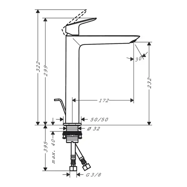 Hansgrohe Logis 240 Смеситель для умывальника, хром (71257000) Hansgrohe Logis 240 Смеситель для умывальника, хром (71257000)