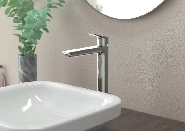 Смеситель для раковины высокий Hansgrohe Logis Fine (цвет - хром), с донным клапаном (71257000) фото 2 Aquada.com.ua Смеситель для раковины высокий Hansgrohe Logis Fine (цвет - хром), с донным клапаном (71257000) фото 2 Aquada.com.ua