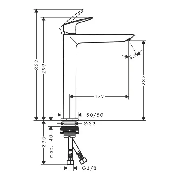 Hansgrohe Logis 240 Fine Смеситель для умывальника, хром (71258000) Hansgrohe Logis 240 Fine Смеситель для умывальника, хром (71258000)