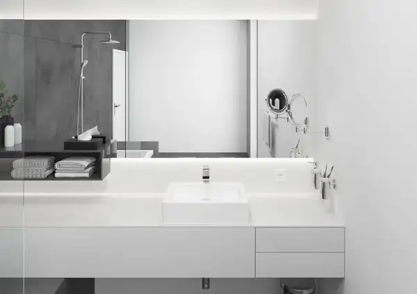 Смеситель для раковины высокий Hansgrohe Vernis Shape (цвет - хром), с донным клапаном (71562000) фото 2 Aquada.com.ua Смеситель для раковины высокий Hansgrohe Vernis Shape (цвет - хром), с донным клапаном (71562000) фото 2 Aquada.com.ua