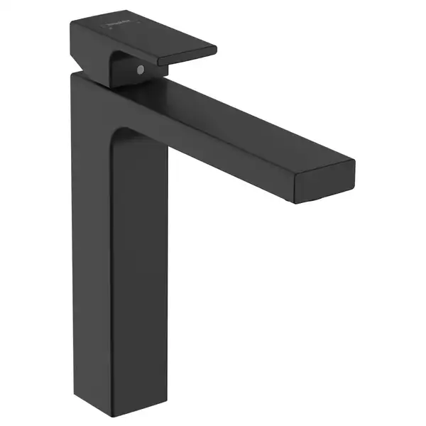 Смеситель для раковины высокий Hansgrohe Vernis Shape (цвет - чёрный матовый), с донным клапаном (71562670) фото 1 Aquada.com.ua Смеситель для раковины высокий Hansgrohe Vernis Shape (цвет - чёрный матовый), с донным клапаном (71562670) фото 1 Aquada.com.ua
