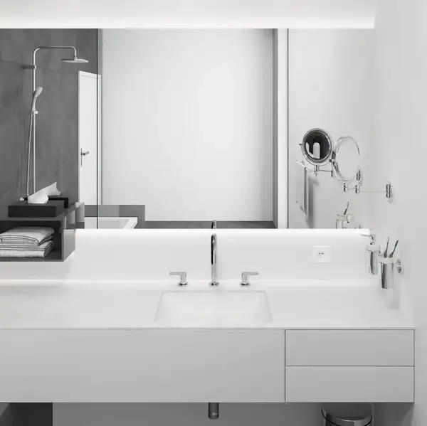 Змішувач для умивальника Hansgrohe Vernis Shape на 3 отвори з донним клапаном pop-up, Chrome (71563000)