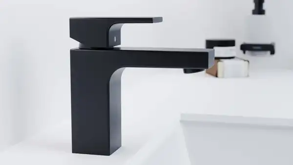 Смеситель для раковины 70 Hansgrohe Vernis Shape (цвет - чёрный матовый), без донного клапана (71567670) фото 2 Aquada.com.ua