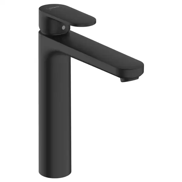 Смеситель для раковины высокий Hansgrohe Vernis Blend (цвет - чёрный матовый), без донного клапана (71582670) фото 1 Aquada.com.ua Смеситель для раковины высокий Hansgrohe Vernis Blend (цвет - чёрный матовый), без донного клапана (71582670) фото 1 Aquada.com.ua