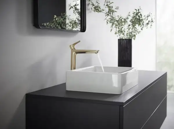 Смеситель для раковины высокий Hansgrohe Talis E (цвет - шлифованная бронза), без донного клапана 71717140 Смеситель для раковины высокий Hansgrohe Talis E (цвет - шлифованная бронза), без донного клапана 71717140