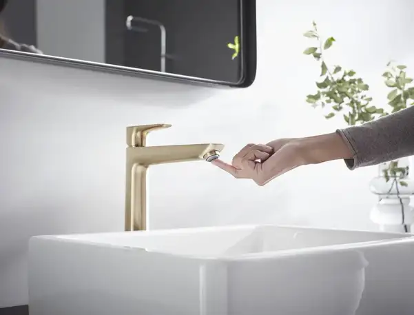 Смеситель для раковины высокий Hansgrohe Talis E (цвет - шлифованная бронза), без донного клапана 71717140 Смеситель для раковины высокий Hansgrohe Talis E (цвет - шлифованная бронза), без донного клапана 71717140
