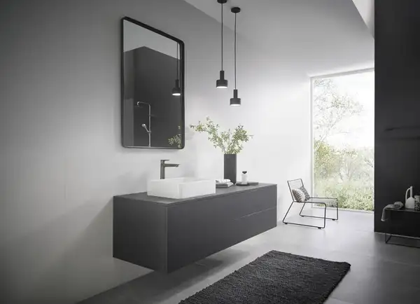 Смеситель для раковины высокий Hansgrohe Talis E (цвет - шлифованный чёрный хром), без донного клапана 71717340 Смеситель для раковины высокий Hansgrohe Talis E (цвет - шлифованный чёрный хром), без донного клапана 71717340