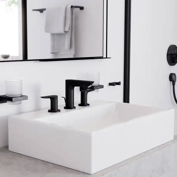 Змішувач для умивальника Hansgrohe Talis E на 3 отвори, бронза матова (71733140) Змішувач для умивальника Hansgrohe Talis E на 3 отвори, бронза матова (71733140)