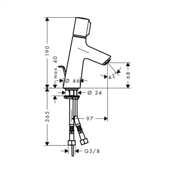 Hansgrohe Talis Select S 80 Смеситель для умывальника, хром (72040000) Hansgrohe Talis Select S 80 Смеситель для умывальника, хром (72040000)