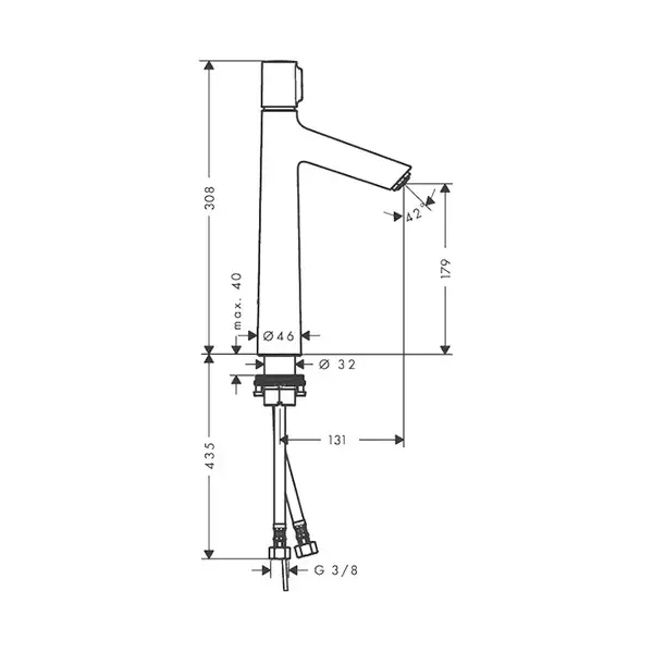 Hansgrohe Talis Select S 190 Смеситель для умывальника, хром (72045000) Hansgrohe Talis Select S 190 Смеситель для умывальника, хром (72045000)
