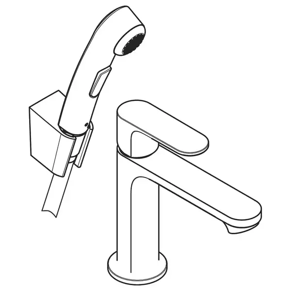 Hansgrohe Rebris S 110 Смеситель для умывальника, Matt Black (72215670) Hansgrohe Rebris S 110 Смеситель для умывальника, Matt Black (72215670)