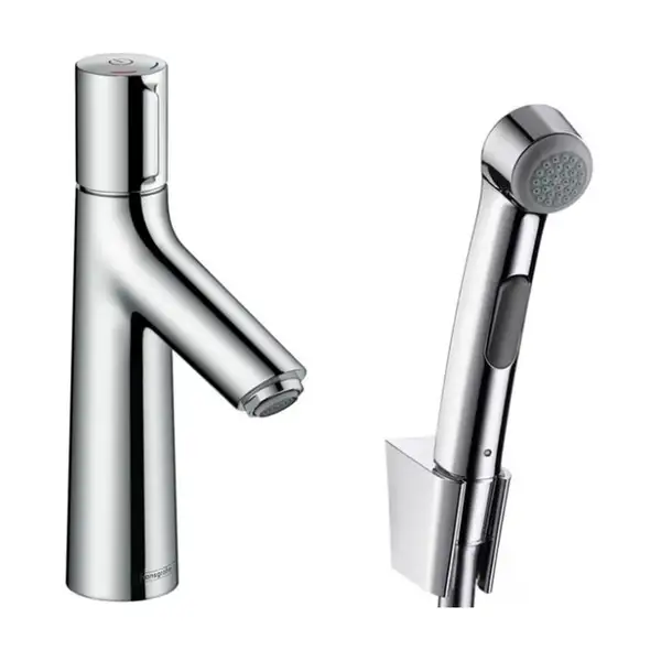 Змішувач для умивальника Hansgrohe Talis Select S 100 із зливним клапаном і гігієнічним гарнітуром, хром (72291000) Змішувач для умивальника Hansgrohe Talis Select S 100 із зливним клапаном і гігієнічним гарнітуром, хром (72291000)