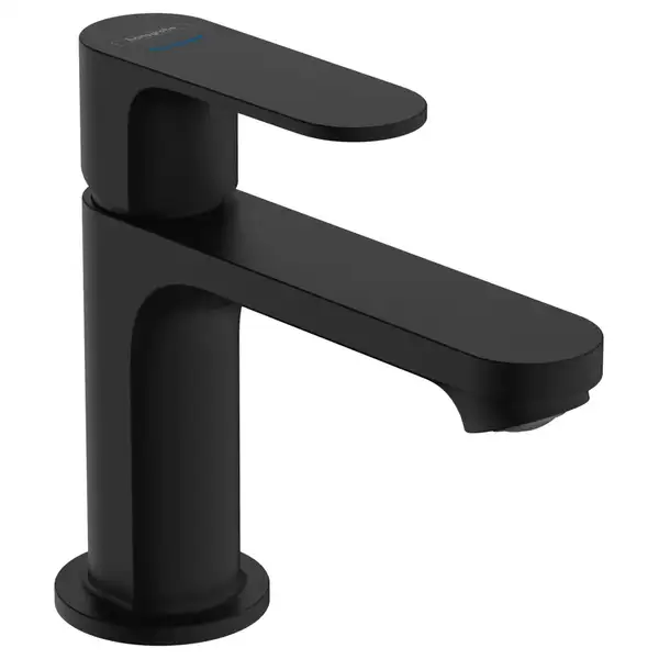 Кран для холодной или предварительно отрегулированной воды Hansgrohe Rebris S (цвет - чёрный матовый), без донного клапана 72503670 Кран для холодной или предварительно отрегулированной воды Hansgrohe Rebris S (цвет - чёрный матовый), без донного клапана 72503670