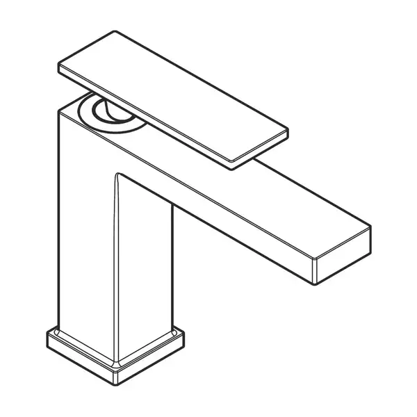 HANSGROHE Tecturis E Смеситель для раковины, шлифованная бронза (73011140)