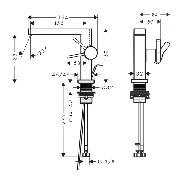 Hansgrohe Tecturis E Смеситель для раковины, бронза (73023140) Hansgrohe Tecturis E Смеситель для раковины, бронза (73023140)