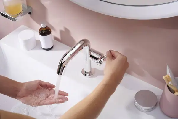 Смеситель для раковины 110 Fine CoolStart Hansgrohe Tecturis S (цвет - хром), без донного клапана 73321000 Смеситель для раковины 110 Fine CoolStart Hansgrohe Tecturis S (цвет - хром), без донного клапана 73321000