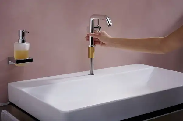 Смеситель для раковины 110 Fine CoolStart Hansgrohe Tecturis S (цвет - хром), без донного клапана 73321000 Смеситель для раковины 110 Fine CoolStart Hansgrohe Tecturis S (цвет - хром), без донного клапана 73321000
