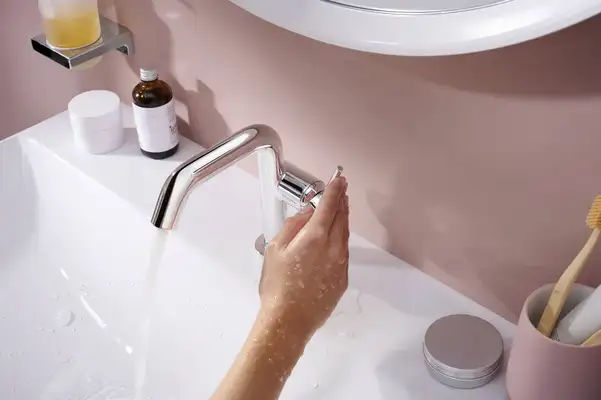 Смеситель для раковины 110 Fine CoolStart Hansgrohe Tecturis S (цвет - хром), без донного клапана 73321000 Смеситель для раковины 110 Fine CoolStart Hansgrohe Tecturis S (цвет - хром), без донного клапана 73321000