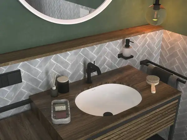Hansgrohe Tecturis S 110 Смеситель для раковины, черный матовый (73321670)