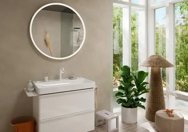 Смеситель для раковины 150 Fine CoolStart Hansgrohe Tecturis S (цвет - белый матовый), без донного клапана 73341700