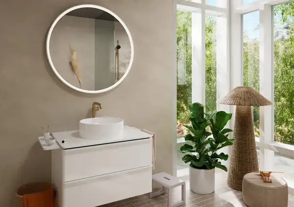 Hansgrohe Tecturis S Смеситель для раковины высокий, матовая бронза (73372140) Hansgrohe Tecturis S Смеситель для раковины высокий, матовая бронза (73372140)