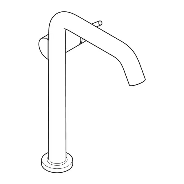 Hansgrohe Tecturis S Смеситель для раковины высокий, матовая бронза (73372140) Hansgrohe Tecturis S Смеситель для раковины высокий, матовая бронза (73372140)