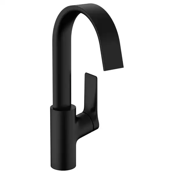 Смеситель для раковины высокий Hansgrohe Vivenis (цвет - чёрный матовый), без донного клапана (75032670) фото 1 Aquada.com.ua Смеситель для раковины высокий Hansgrohe Vivenis (цвет - чёрный матовый), без донного клапана (75032670) фото 1 Aquada.com.ua