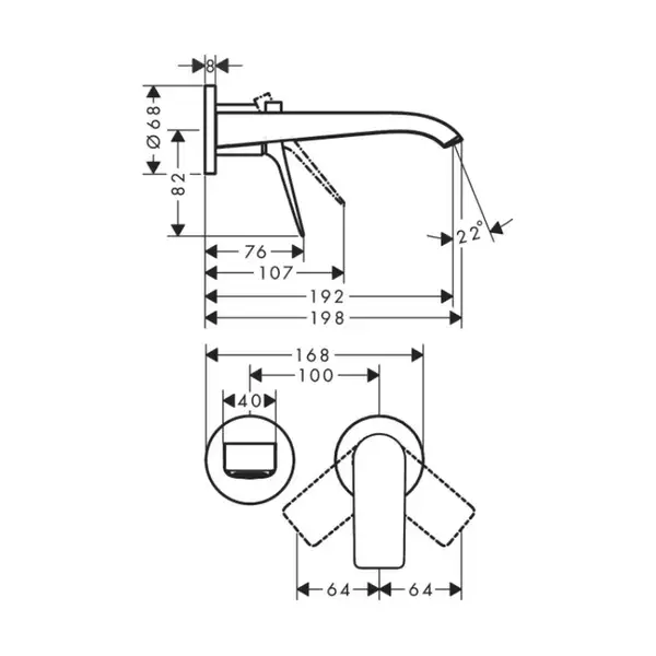 Hansgrohe Vivenis 195 Смеситель для умывальника, Matt White (75050700) Hansgrohe Vivenis 195 Смеситель для умывальника, Matt White (75050700)