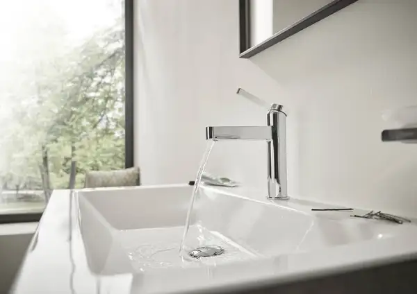 Смеситель для раковины Hansgrohe Finoris (цвет - хром), с донным клапаном (76020000) фото 2 Aquada.com.ua