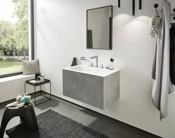 Смеситель для раковины высокий Hansgrohe Finoris (цвет - хром), с донным клапаном Push Open (76034000) фото 3 Aquada.com.ua Смеситель для раковины высокий Hansgrohe Finoris (цвет - хром), с донным клапаном Push Open (76034000) фото 3 Aquada.com.ua